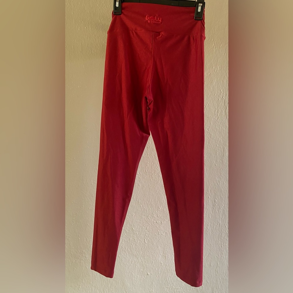 Booty by Brabants Women's Red Leggings - Picture 3 of 5